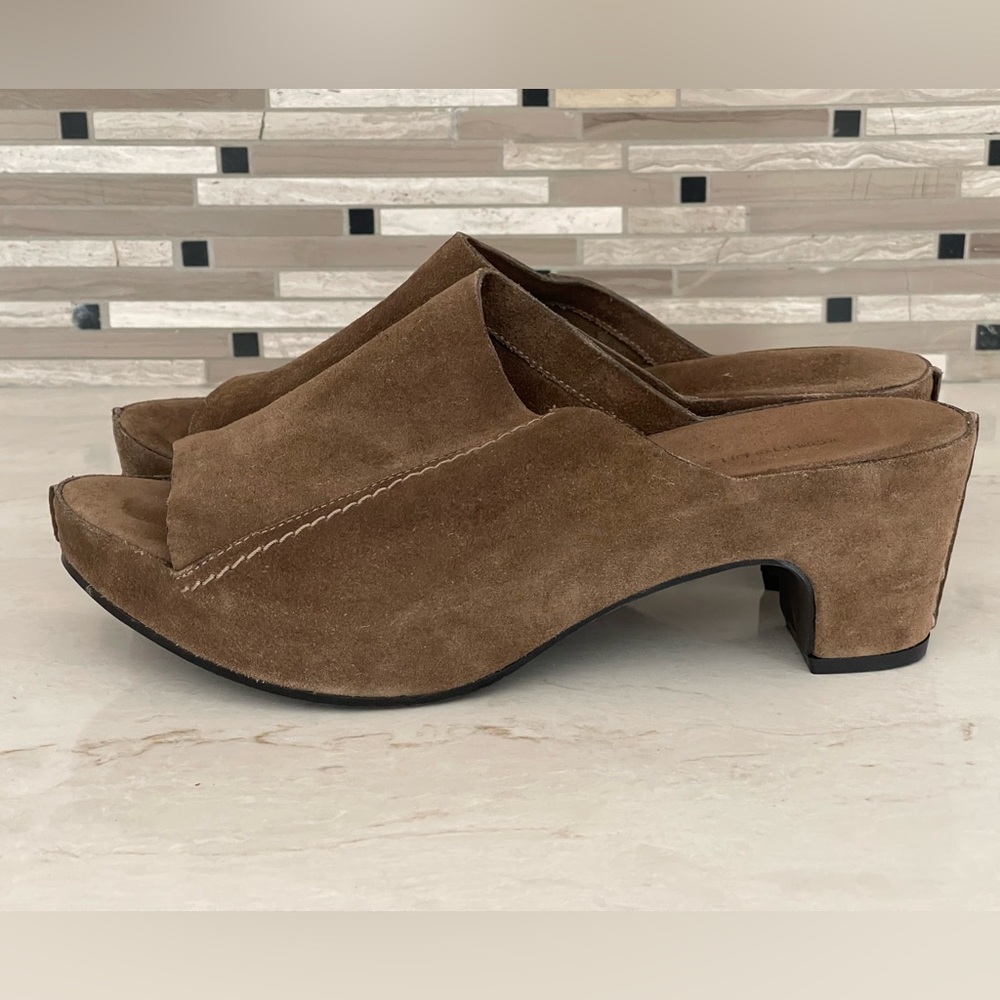 ROBERTO DEL CARLO Brown Suede Women's Heeled Mules, IT40/US9